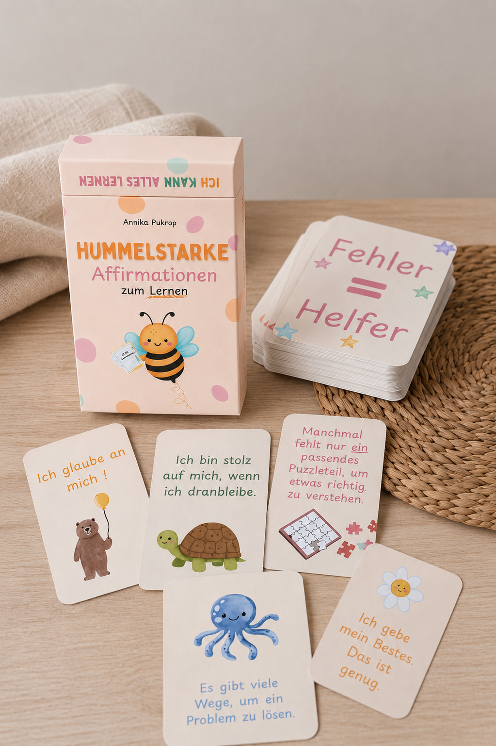 Hummelstarke Affirmationskarten zum Lernen